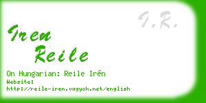 iren reile business card